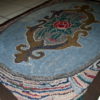 Handmade antique American hooked rug 2' x 3' ( 62cm x 92cm ) 1920s - 1C15