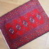 Hand made vintage Turkoman rug 1.9' x 2.6' ( 58cm x 79cm ) 1970 1C204