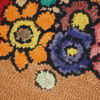 Handmade vintage American hooked rug 2' x 3' ( 61cm x 91cm ) 1940 - 1C21