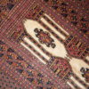 Handmade vintage Turkmen rug 2.8' x 4' ( 87cm x 123cm ) 1950s - 1C232