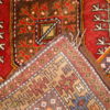 Hand made antique Turkish Anatolian rug 3.5' x 6.8' ( 107cm x 207cm ) 1920 - 1C282