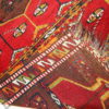 Hand made antique collectible Turkish Yastik rug 2.5' x 6.2' ( 76cm x 190cm ) 1920 1C283