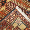 Handmade antique Persian Heriz runner 3.4' x 13.6' ( 105cm x 416cm ) 1930 - 1C284