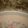 Handmade vintage silk Art Deco style Chinese round rug 5.1' ( 156cm ) 1980 1C301 Handmade vintage silk Art Deco style Chinese round rug 5.1' ( 156cm ) 1980 1C301
