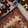 Handmade vintage Persian Bakhtiari rug 3.7' x 4.9' ( 114cm x 152cm ) 1970 - 1C315
