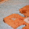 Handmade vintage Caucasian Kazak rug 4.2' x 5.6' ( 130cm x 170cm ) 1970 - 1C324
