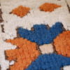 Handmade vintage Caucasian Kazak rug 4.2' x 5.6' ( 130cm x 170cm ) 1970 - 1C324