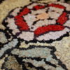 Handmade antique American hooked rug 1,6' x 2,10' ( 49cm x 91cm ) 1920s - 1C335