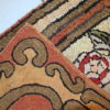 Handmade antique American hooked rug 1,6' x 2,10' ( 49cm x 91cm ) 1920s - 1C335