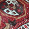 Handmade antique prayer Afghan Adraskand rug 2,7' x 3,7' ( 82cm x 115cm ) 1920 - 1C346