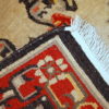 Handmade vintage Mongolian rug 2,9' x 5,2' ( 90cm x 160cm ) 1970 - 1C349