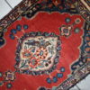 Handmade antique collectible Persian Tabriz double mat rug 1.7' x 4.7' ( 52cm x 143cm ) 1920s - 1C356