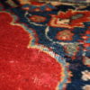 Handmade antique collectible Persian Tabriz double mat rug 1.7' x 4.7' ( 52cm x 143cm ) 1920s - 1C356