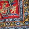 Handmade vintage Persian Tabriz mat 1.5' x 1.7' ( 46cm x 54cm ) 1950s - 1C383