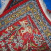 Handmade vintage Persian Tabriz mat 1.5' x 1.7' ( 46cm x 54cm ) 1950s - 1C383