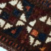 Handmade antique collectible Persian Kurdish horse tail decoration 0.5' x 2.7' (17cm x 82cm ) 1920s - 1C395