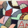 Handmade vintage American hooked rug 1.10' x 3' ( 59cm x 91cm ) 1980 - 1C63 Handmade vintage American hooked rug 1.10' x 3' ( 59cm x 91cm ) 1980 - 1C63