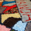 Handmade vintage American hooked rug 1.10' x 3' ( 59cm x 91cm ) 1980 - 1C63 Handmade vintage American hooked rug 1.10' x 3' ( 59cm x 91cm ) 1980 - 1C63