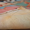 Handmade vintage American hooked rug 4.9' x 7.7' ( 149cm x 234cm ) 1970 - 1C94