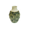 Ceramic vintage vase with symbols West Germany 1960s