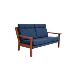 Scandinavian, completely renovated sofa, 70s, furniture wool, teak