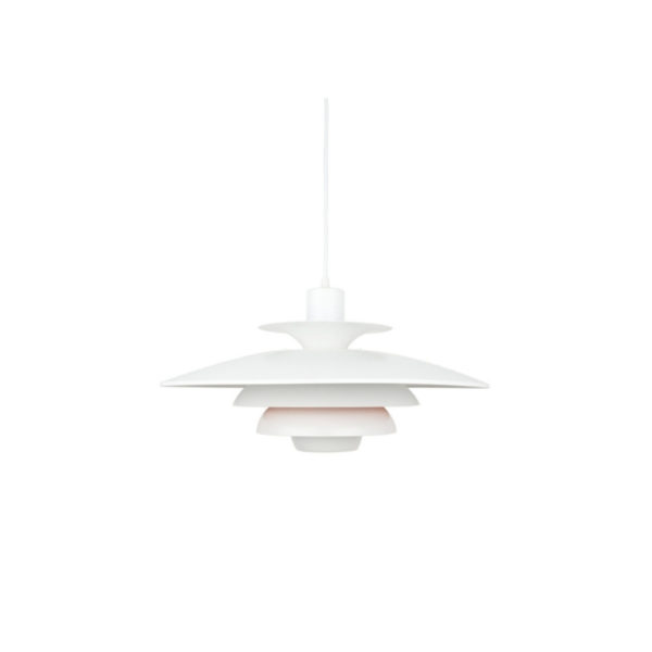 Danish vintage pendant lamp Sofie by Kurt Wiborg, Jeka, 1980s