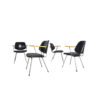 Set of 4 mid-century vintage industrial dining chairs by Wim Rietveld for Kembo, Netherlands 1950s