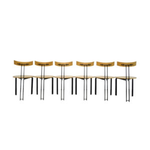 6 post modern vintage dining chairs Zeta by Martin Haksteen for Harvink, Netherlands 1980s