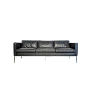 Modern 3-seater leather sofa by Kho Liang Ie for Artifort, 1980s Netherlands