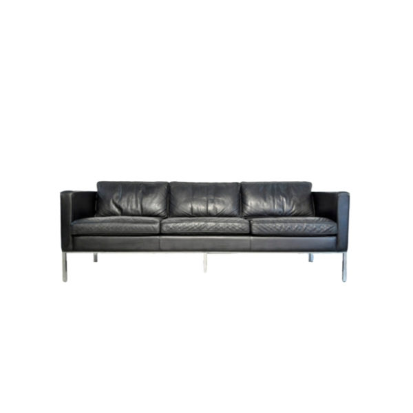 Modern 3-seater leather sofa by Kho Liang Ie for Artifort, 1980s Netherlands