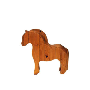 Norwegian Wood horse figurine Fjordingen 1980s