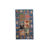 Handmade vintage American hooked rug 4.9' x 7.7' ( 149cm x 234cm ) 1970 - 1C94