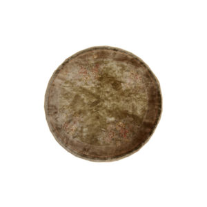 Handmade vintage silk Art Deco style Chinese round rug 5.1' ( 156cm ) 1980 1C301