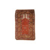 Handmade antique prayer Turkish Melas rug 4' x 6.3' ( 123cm x 192cm) 1920s - 1C316