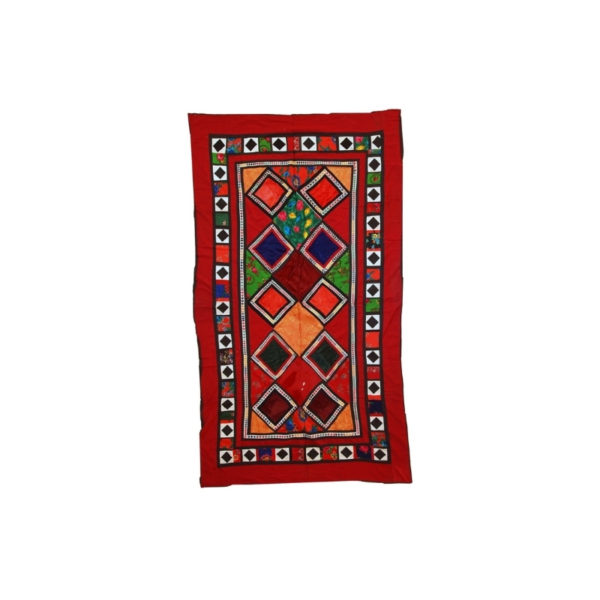 Handmade vintage Uzbek Suzani patchwork 4,2' x 7,4' ( 129cm x 227cm ) 1960 - 1C46