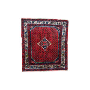 Hand made vintage Persian Hamadan rug 2.4' x 2.6' ( 75cm x 82cm ) 1980 - 1C131