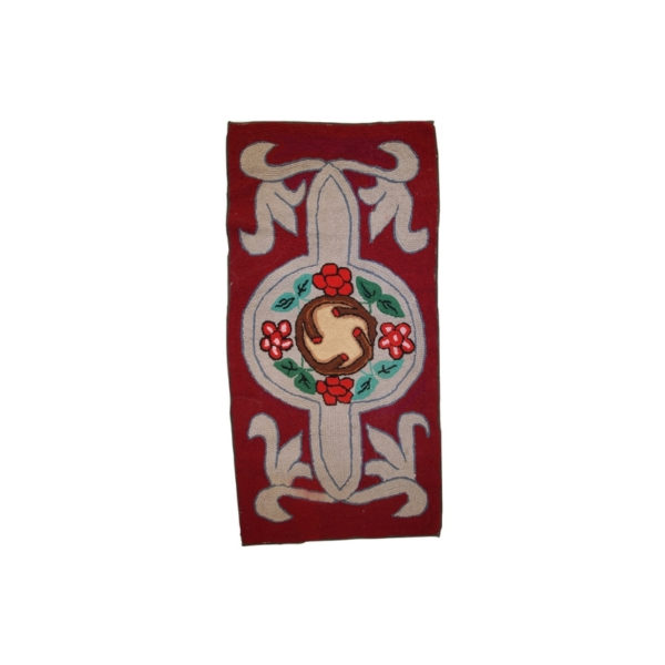 Handmade antique American hooked rug 2,2' x 4,4' ( 67cm x 135cm ) 1930 - 1C341 Handmade antique American hooked rug 2,2' x 4,4' ( 67cm x 135cm ) 1930 - 1C341