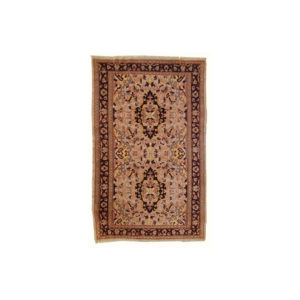 Handmade vintage Pakistani Lahore rug 3,1' x 5' ( 95cm x 154cm ) 1970 - 1C350