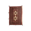 Handmade vintage Turkmen rug 2.8' x 4' ( 87cm x 123cm ) 1950s - 1C232