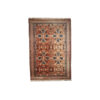 Handmade vintage Turkish rug 4.1' x 6.1' ( 126cm x 187cm ) 1970s - 1C241