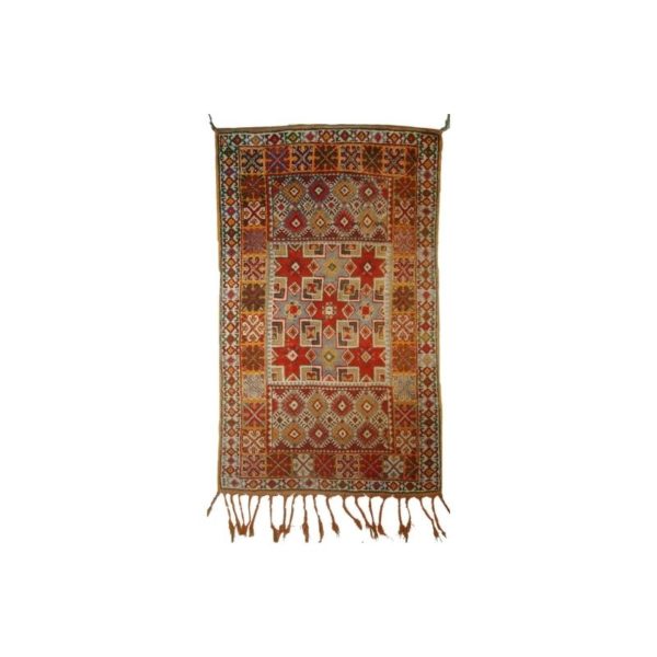 Handmade antique Moroccan Berber rug 3.2' x 5.5' ( 99cm x 168cm) 1920 - 1C292 Handmade antique Moroccan Berber rug 3.2' x 5.5' ( 99cm x 168cm) 1920 - 1C292