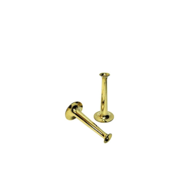 Brass candleholder pair by Hans Bølling for Torben Ørskov & Co, Denmark 1950s