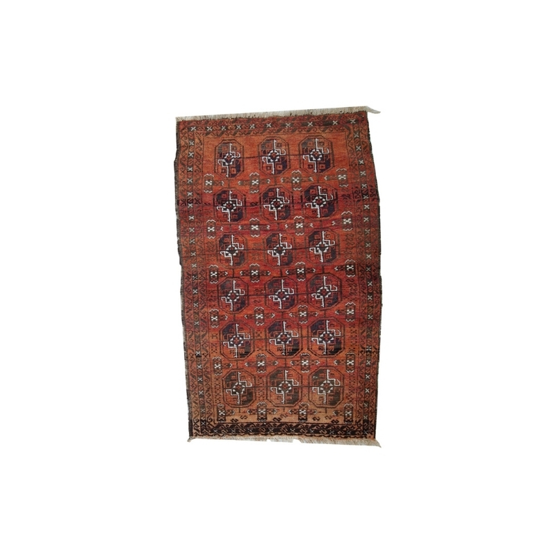 Handmade antique Afghan Baluch rug 3′ x 5′ ( 92cm x 155cm ) 1920s – 1C381