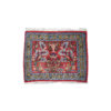 Handmade vintage Persian Tabriz mat 1.5' x 1.7' ( 46cm x 54cm ) 1950s - 1C383