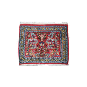 Handmade vintage Persian Tabriz mat 1.5' x 1.7' ( 46cm x 54cm ) 1950s - 1C383