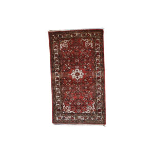 Handmade vintage Persian Hamadan rug 2.4' x 4.3' ( 75cm x 132cm ) 1970s - 1C387