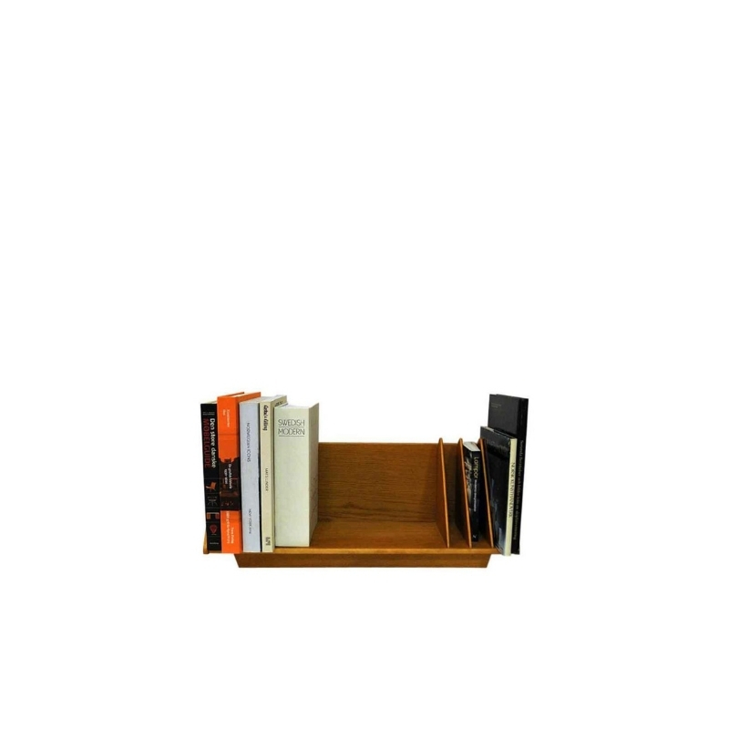 Scandinavian Oak freestanding vintage book shelf/crib 1950-60s