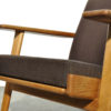 Vintage Highback oak lounge chair GE 290 by Hans J. Wegner for Getama, Denmark 1950s