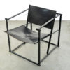 Vintage Cubic leather lounge chair by Radboud van Beekum for Pastoe Netherlands 1980s
