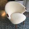 Vintage Danish Armchair in Lambswool